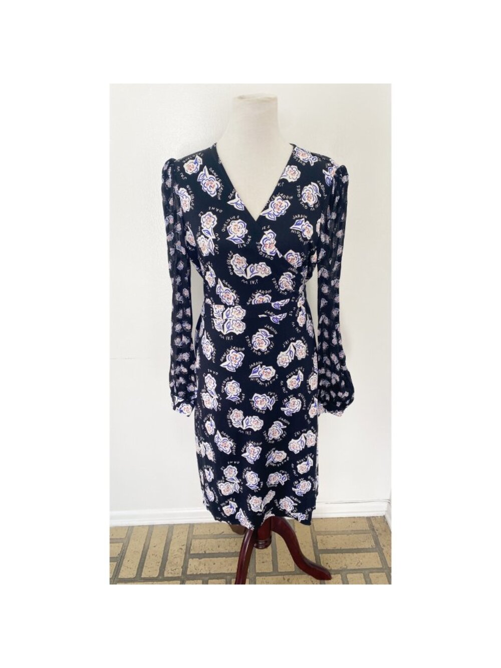 NWT $618 Diane von Furstenberg Gala Wrap Dans Le Jardin Dress